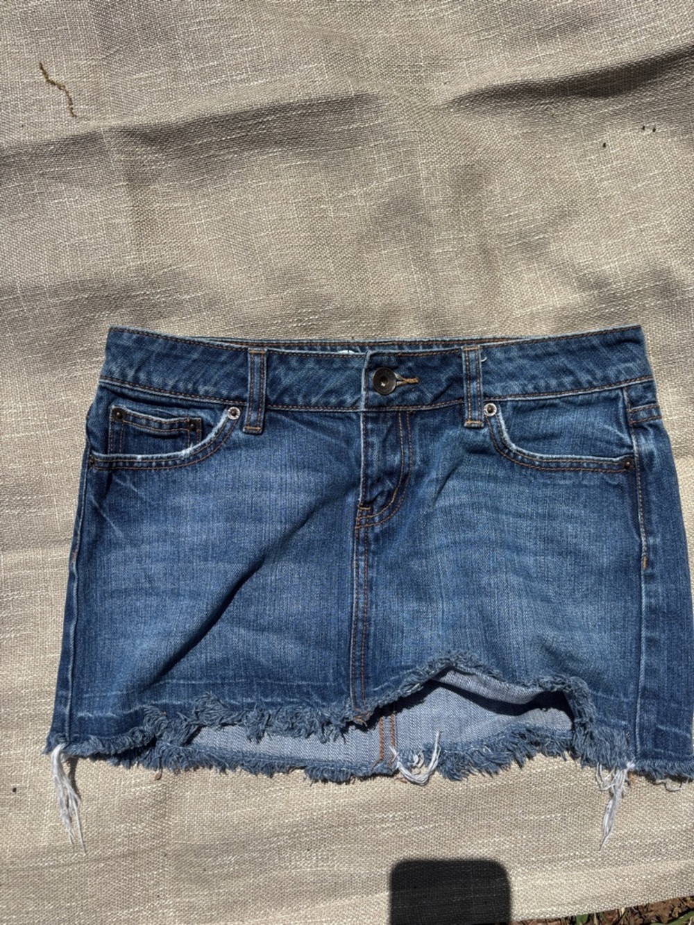 Bullhead Denim Mini Skirt in Blue
